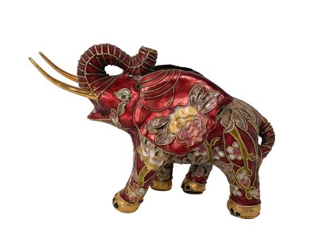 Cloisonne Elephant Ornament
