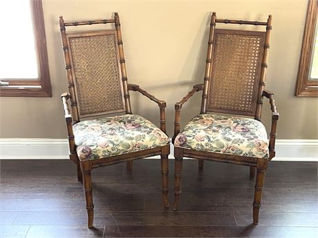 Bamboo & Cane Armchairs