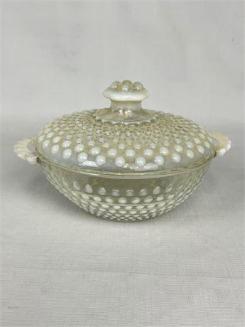 Hobnail Covered Dish