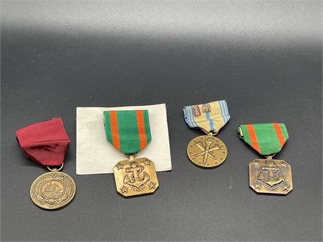 Four (4) Military Medals - Lot 2