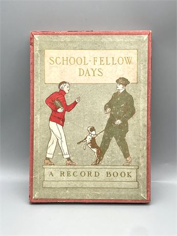 Antique "School Fellow Days Record Book"