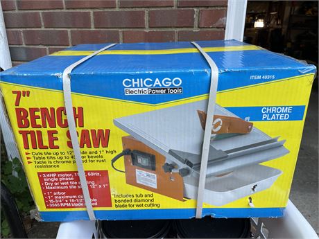 Chicago Electric 7" Bench Tile Saw