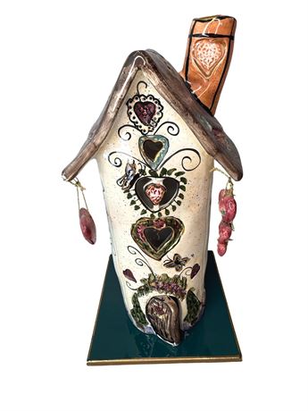 Heather Goldminc Blue Sky Ceramic Birdhouse