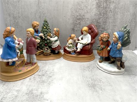 Avon Christmas Memories Porcelain Figurines