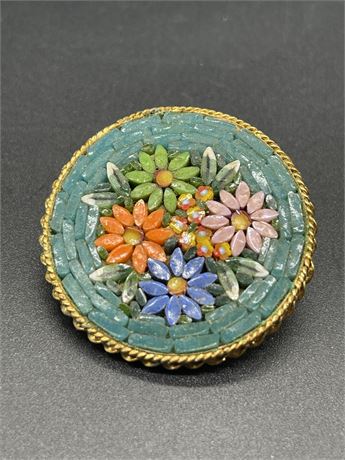 Floral Mosaic Pin