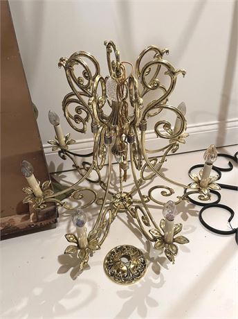 Large Brass Chandelier