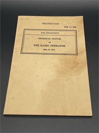 The Radio Operator Techical Manual