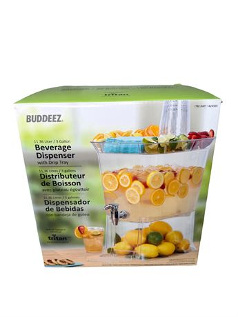 Buddeez 3-Gallon Party-Top Beverage Dispenser