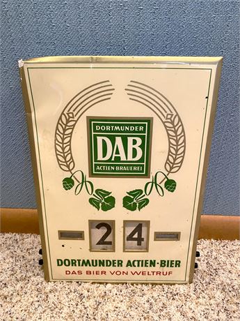 Vintage Dortmunder Beer Sign