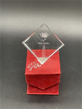 Paperweight with Flower
