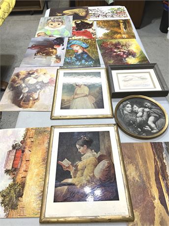 Large Art Print Lot