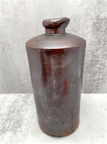 Antique Tall Stoneware Ink Bottle