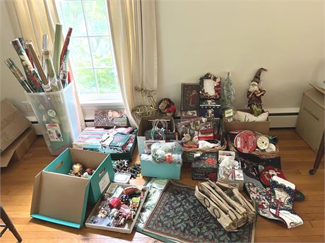 HUGE Christmas Decorative Lot