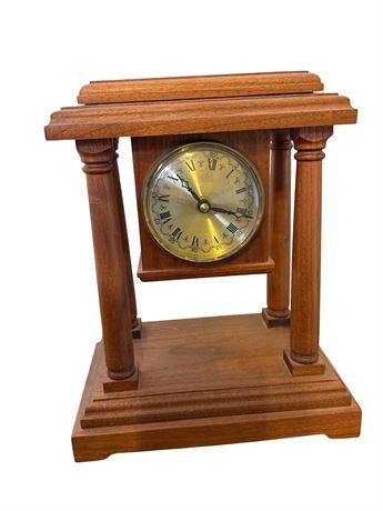 Handcrafted Wood Mantel Clock