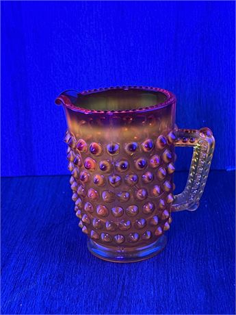 Fenton Amberina Hobnail Mini Pitcher