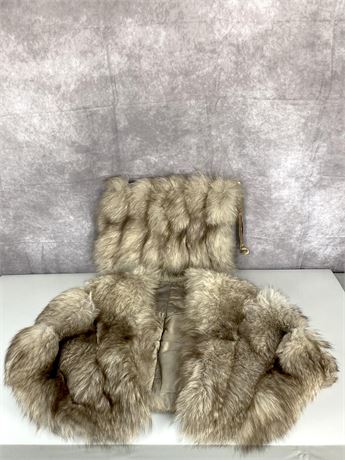 Real Vintage Fur Shawl