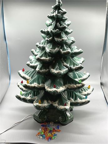 Three (3) Section Ceramic Christmas Tree
