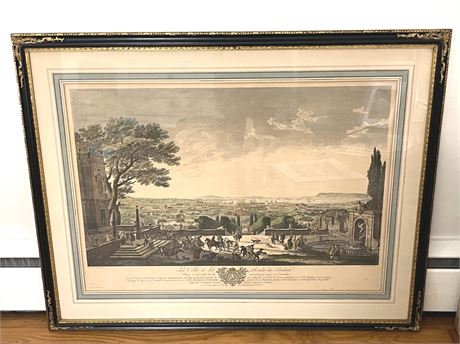 Claude Joseph Vernet French Lithograph "La Ville et Toulon"