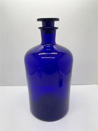 Large Dept. 56 Cobalt Blue Apothecary Jar