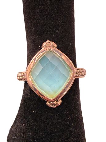 Sterling Silver Chalcedony Ring