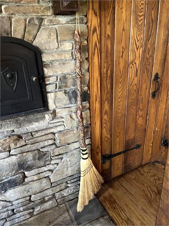 Handmade and Carved Broom