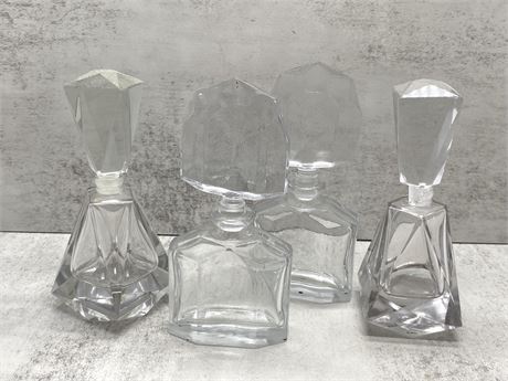Glass Perfume Bottles w/ Stoppers