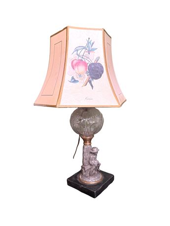 Antique Oil Lamp Electrified Table Lamp