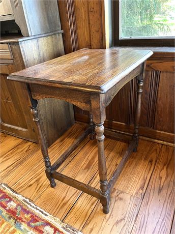 Antique Oak End Table