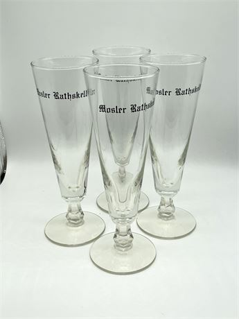 Four (4) Beer Glasses