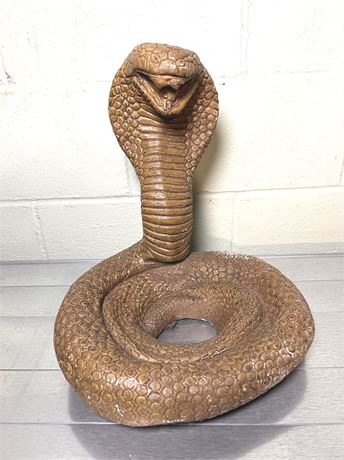 Large Cobra Concrete Statue