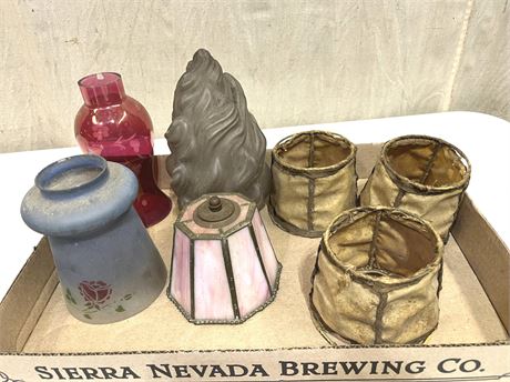 Vintage Lamp Shades Lot 4