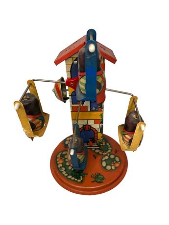 Animal Carousel MS-350 Windup Tin Litho Toy