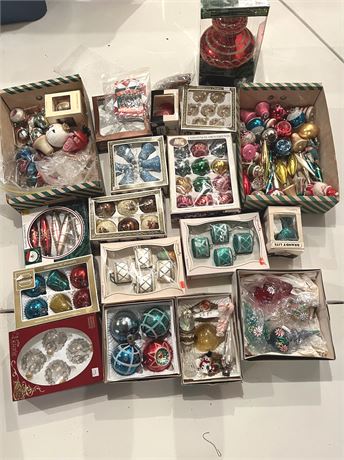 Vintage Christmas Ornament Lot