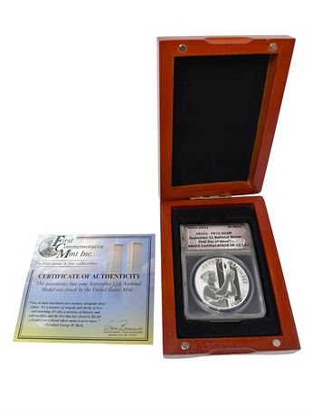 2011 September 11 Silver National Medal ANACS PR70 DCAM