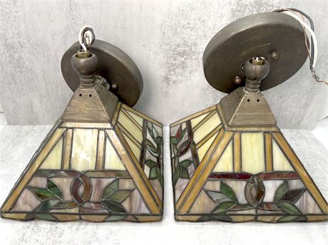 Stained Glass Mission Style Ceiling Light Fixtures