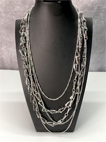 Trifari Mixed Chain Necklace