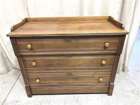 Victorian Eastlake 3 Drawer Dresser