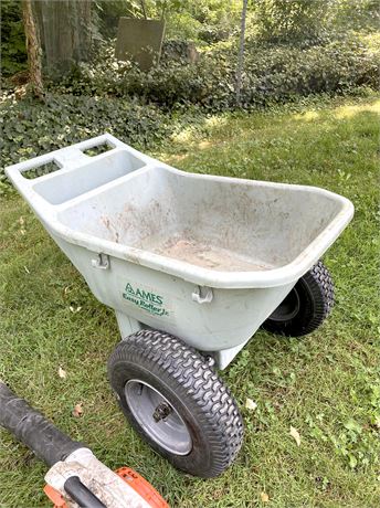 Ames Heavy Duty Plastic Wheelbarrow Cart
