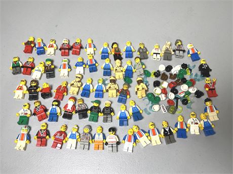 Large Lot of Vintage Lego Mini Figures