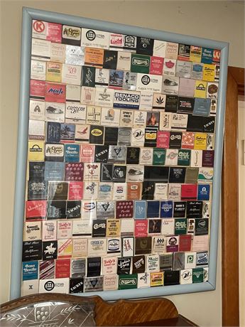 Framed Matchbook Collection