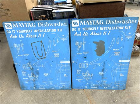 Maytag Dishwasher Blueprint Signs