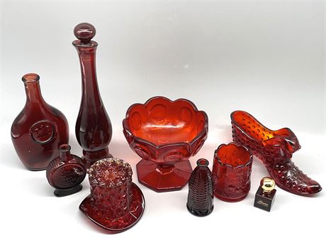 Decorative Red Glass