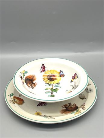 Royal Worchester Plate & Bowl