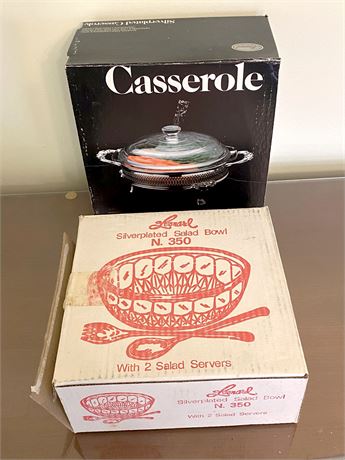 Leonard Casserole Dish and Salad Bowl