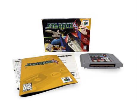 Star Fox 64 (Nintendo 64, 1997) Box Manual Complete CIB