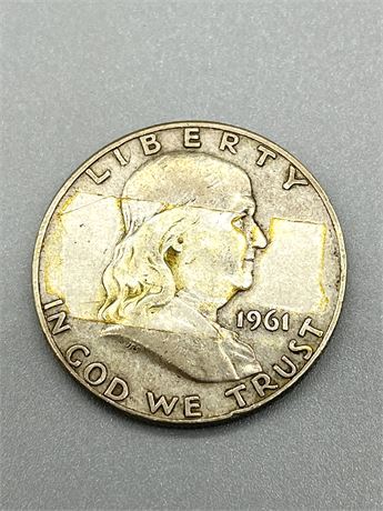 1961 Ben Franklin Half Dollar