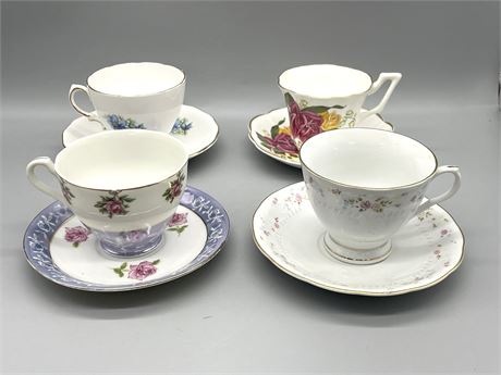 Porcelain Teacups Lot 7
