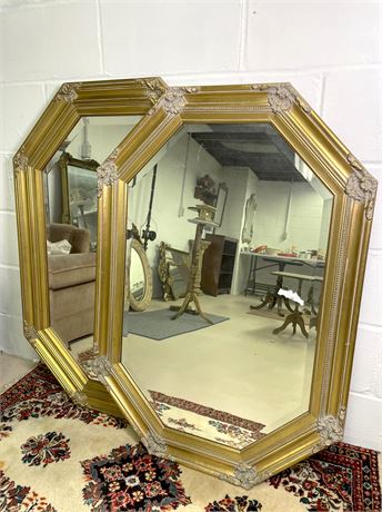 Windsor Art Octagon Gold Gilt Wall Mirrors
