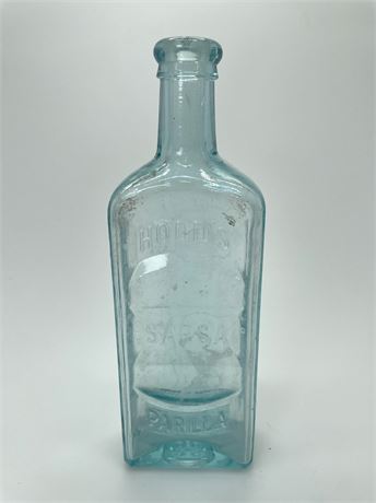 Hood & Co. Sarsaparilla Bottle Aqua