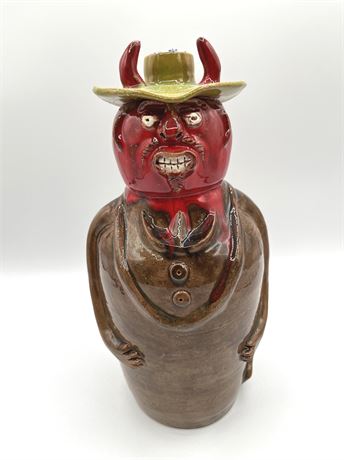 Randy Tobias "Devil Bottle" Face Jug